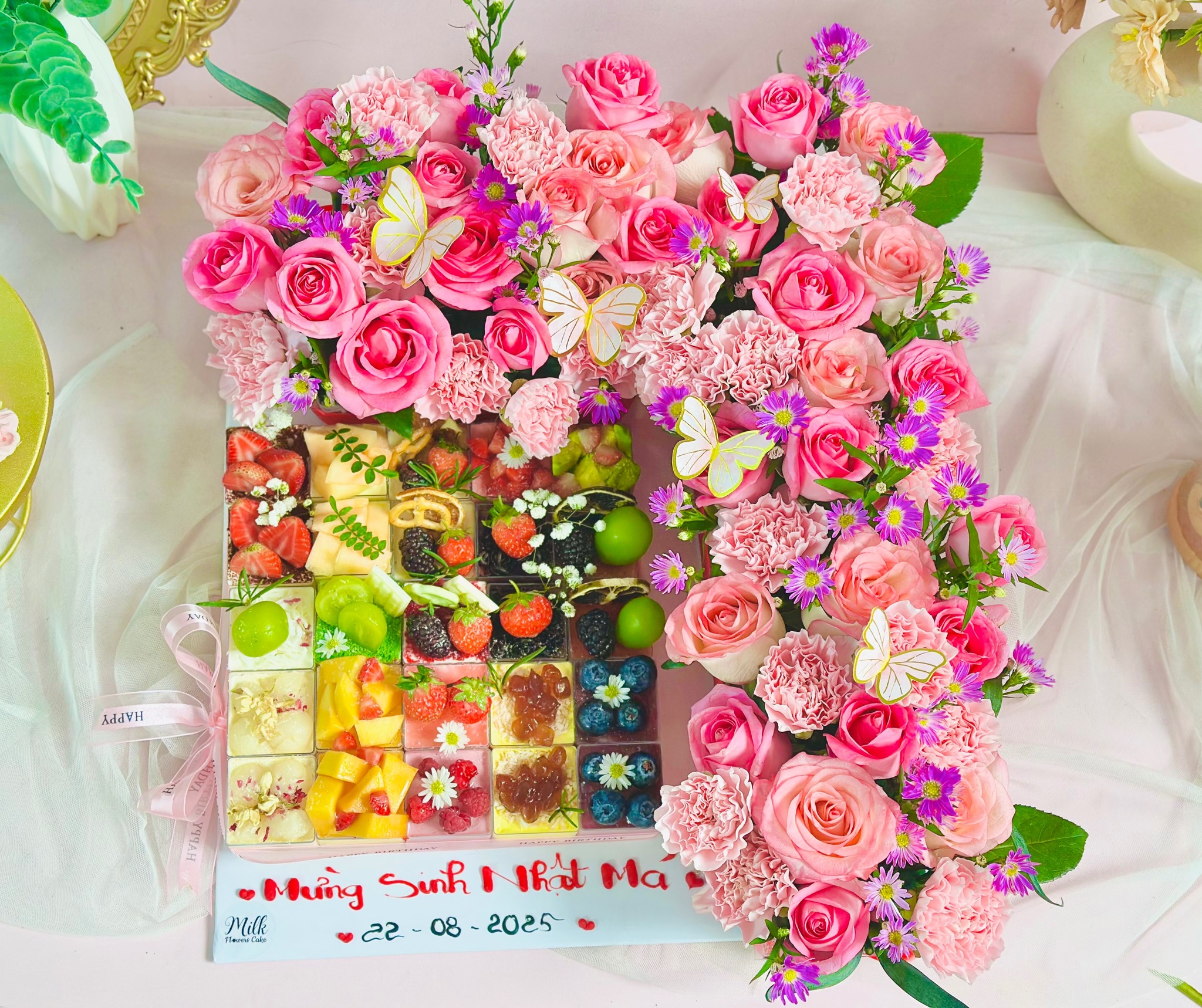 set full hoa tươi + các set ly