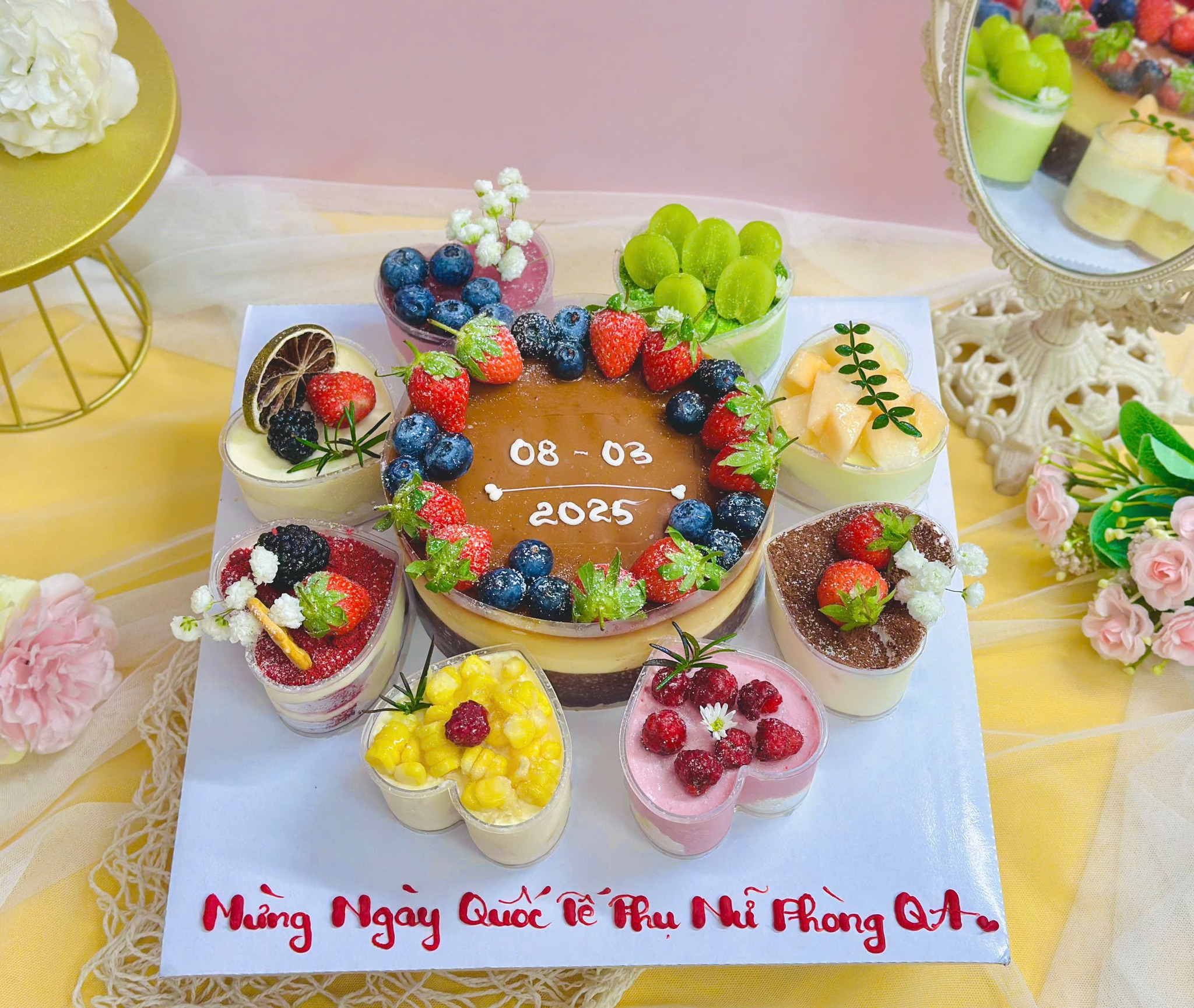 Set Plan Gato + 8 cup tim bánh mousse